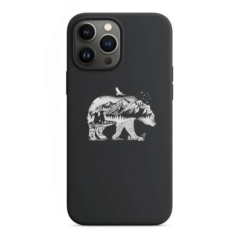 Bear Printed Stylish Cellphone Case in  mildstyles