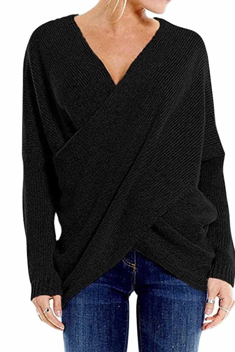 Solid Loose Casual Sweater