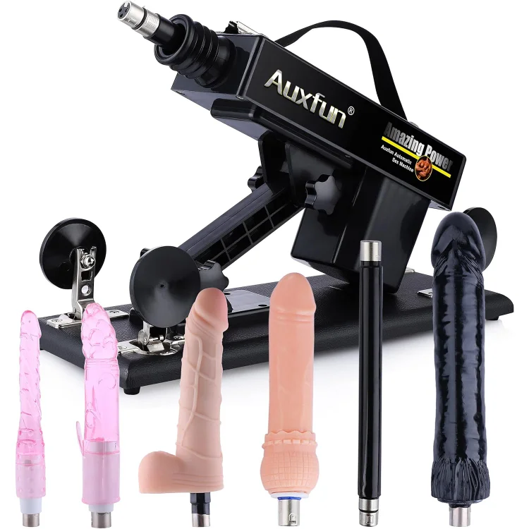 Marcus - Automatic Thrusting Telescopic Sex Machine for Men Women Love Machine Device Gun with 6 Attachments