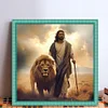 Jesus Lion-11CT Stamped Cross Stitch 40*40cm