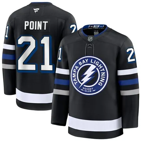 Youth Tampa Bay Lightning #21 Brayden Point Black Premium Jersey