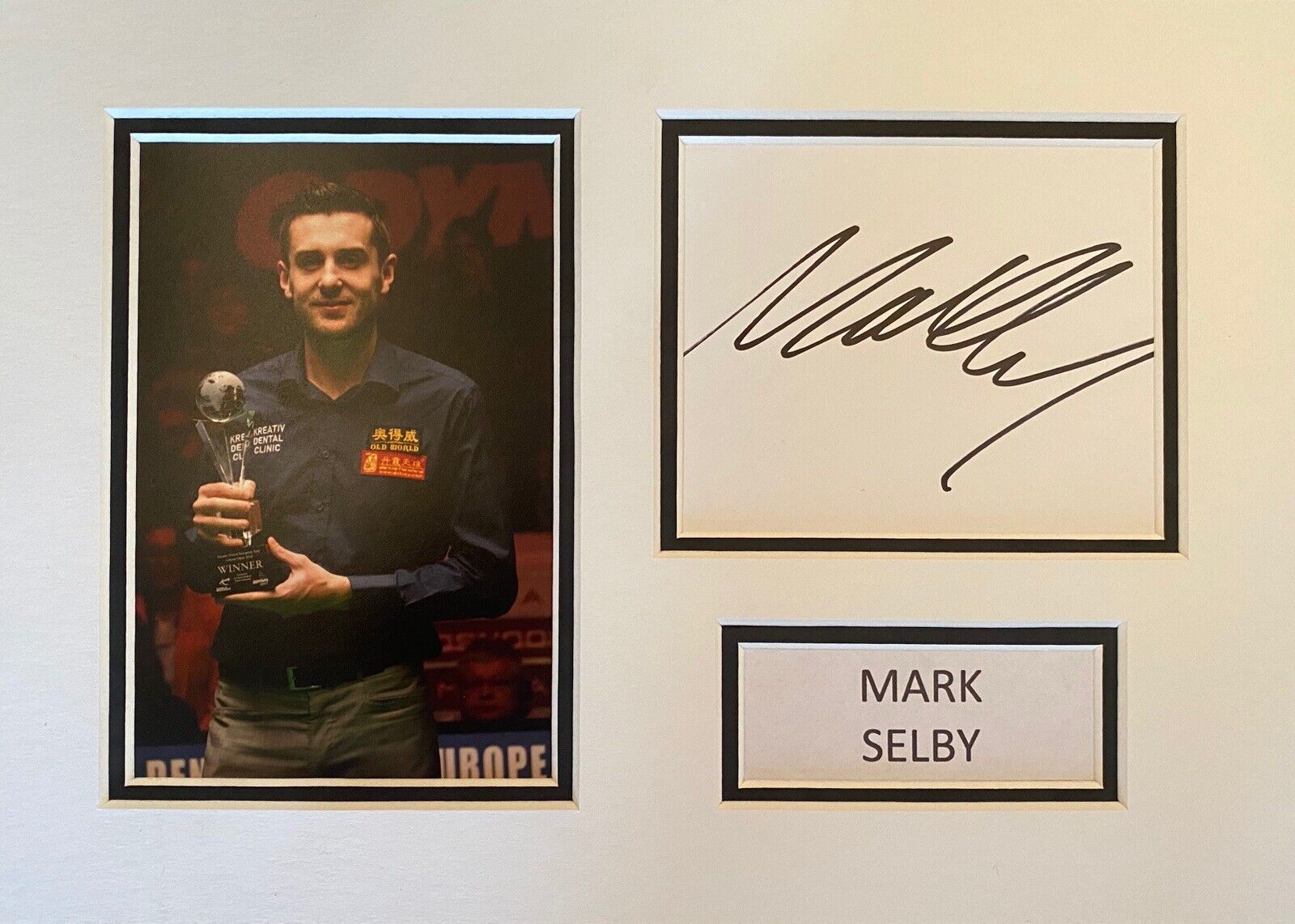 Mark Selby Genuine Hand Signed A4 Photo Poster painting Display - Snooker