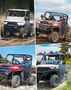 KEMIMOTO Aluminum Half Door Compatible with Polaris Ranger XP 1000 2018-2025, Ranger 1000 2020-2025, Lower Door Panels with PC Window to Expand Visibility