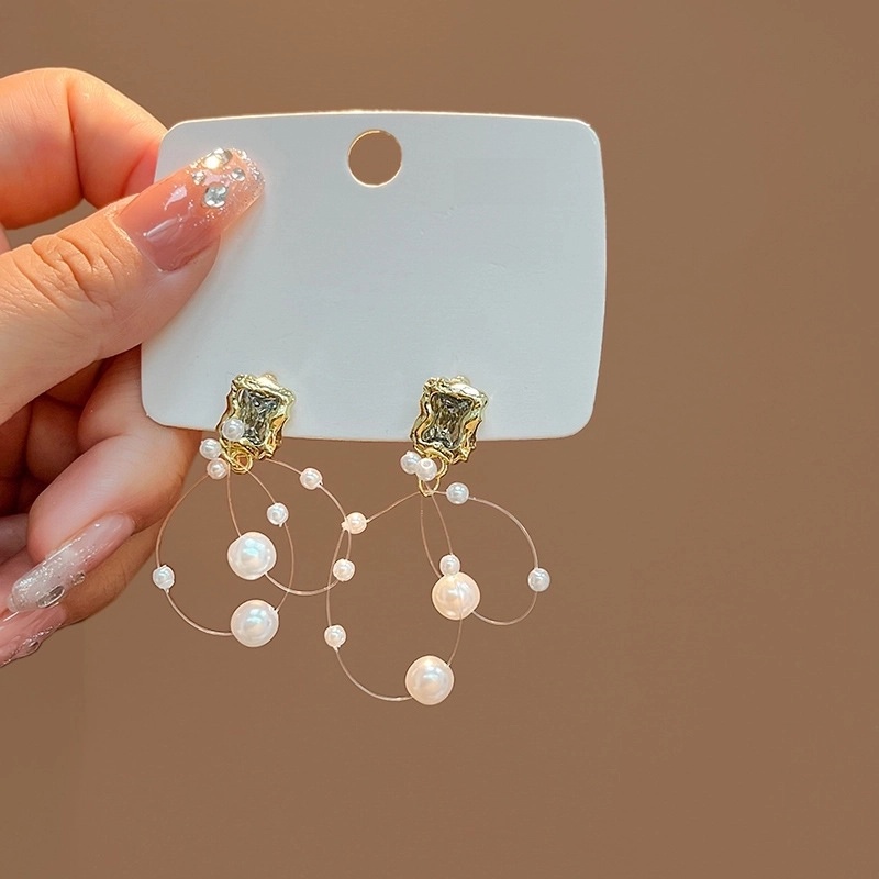 1 Pair Minimalist Classic Style Round Beaded Imitation Pearl Earrings Ear Studs