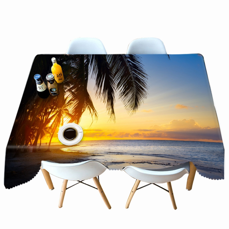 

Sunset Seascape - 3D Tablecloth, 140*180cm, 501 Original