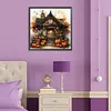 Halloween Pumpkin Street-Full Round Diamond Painting 30*30CM