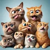 Naughty Cats-Full Square Diamond Painting 40*40CM