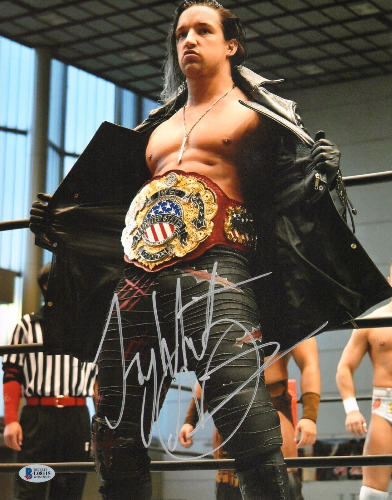 Jay White Signed 11x14 Photo Poster painting BAS COA New Japan Pro Wrestling Picture Autograph 2