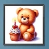 Diamond Painting-DIY Full Round Drill Birthday Bear