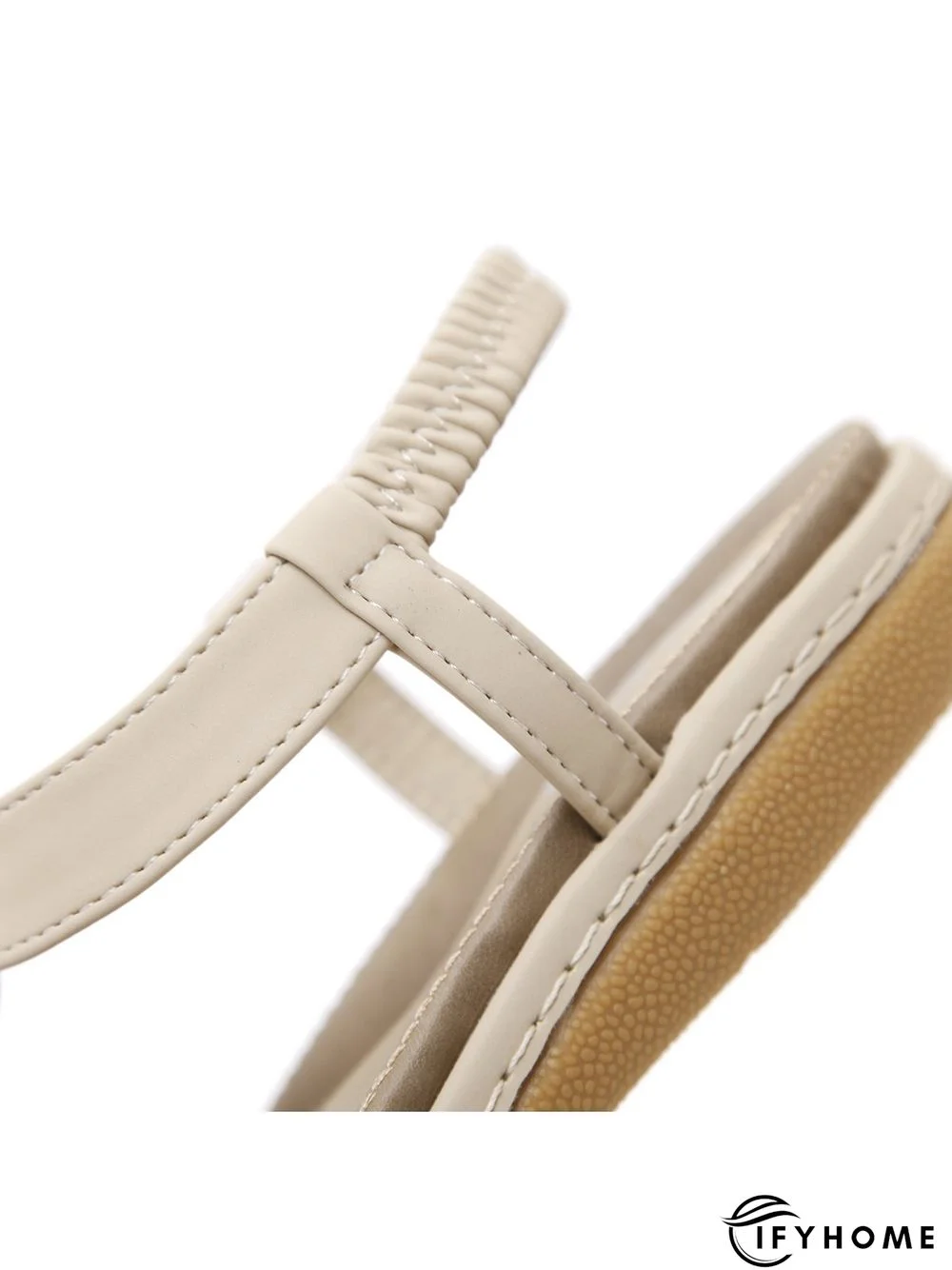 Women's Beach Metal Buckle Trim Flip-On Sandals | IFYHOME