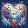 Heart-Shaped Flowers-11CT Stamped Cross Stitch 40*40cm/15.75*15.75in tapestrymarket