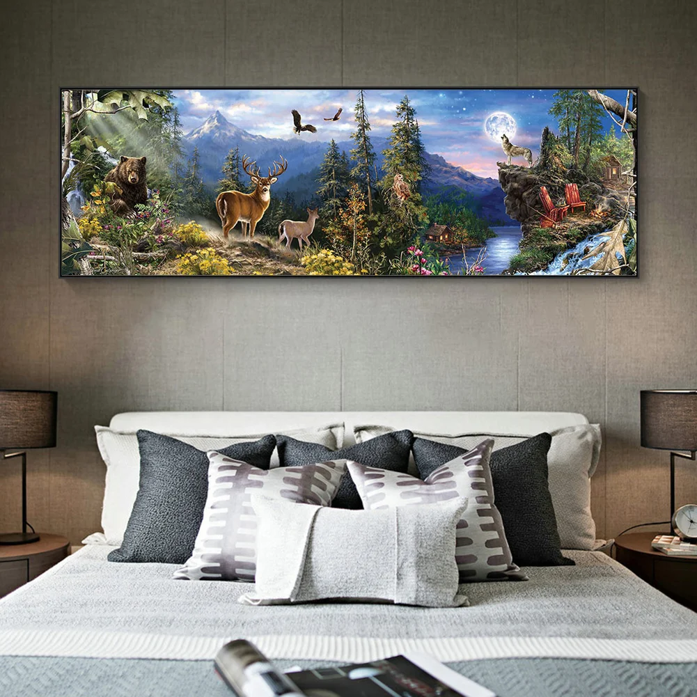 11ct 3-Strand Stampted Cross Stitch - Forest(90*30cm)