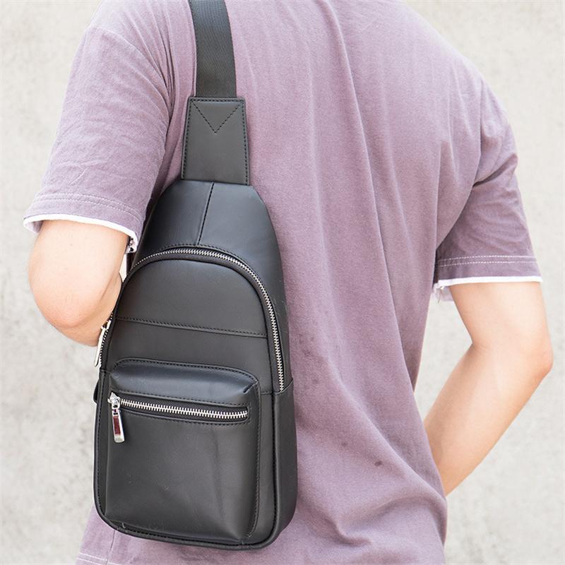 Mens Outdoor Gym Trip Casual Hipster Chest Bags