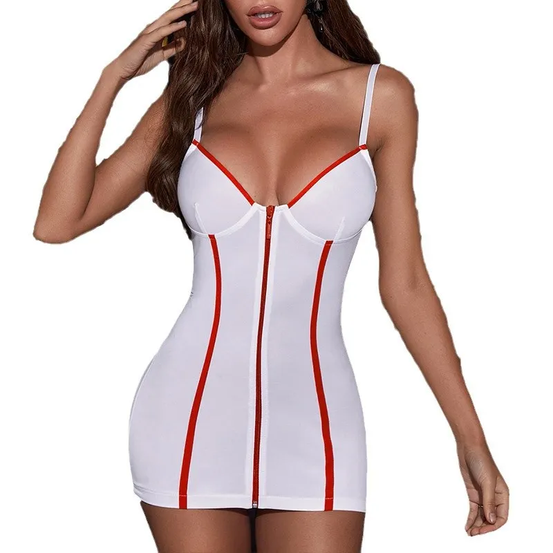 Churchf Sex Nurse Uniform Three-Piece Role-Playing Sexy Passion Free Sexy Uniform