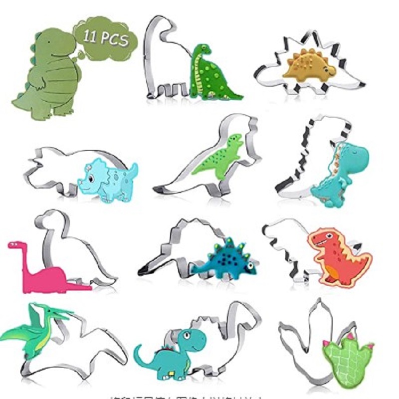 

11pcs Stainless Steel Dinosaur Cookie Biscuit Mould, 501 Original