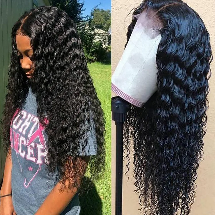 🔥Hair®| 360 Lace Frontal Wig Elva Hair Curly Human Hair Wigs For Black Women  Remy Hair Pre Plucked With Baby Hair