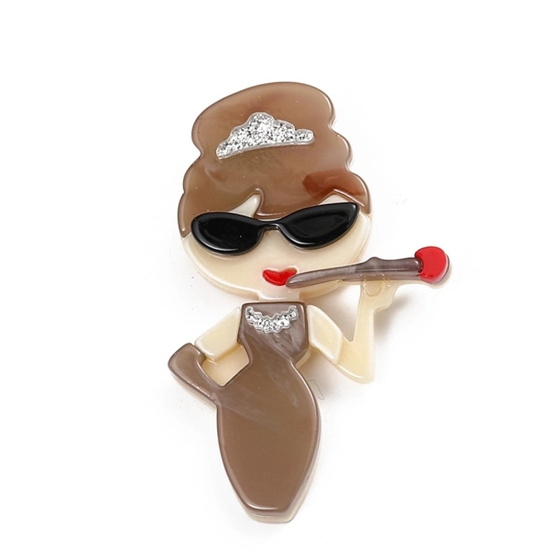 Fashion Pin Cartoon Arylic Women’S Brooches