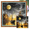 Quiet Night-18CT Stamped Cross Stitch 50*50cm/19.69*19.69in tapestrymarket