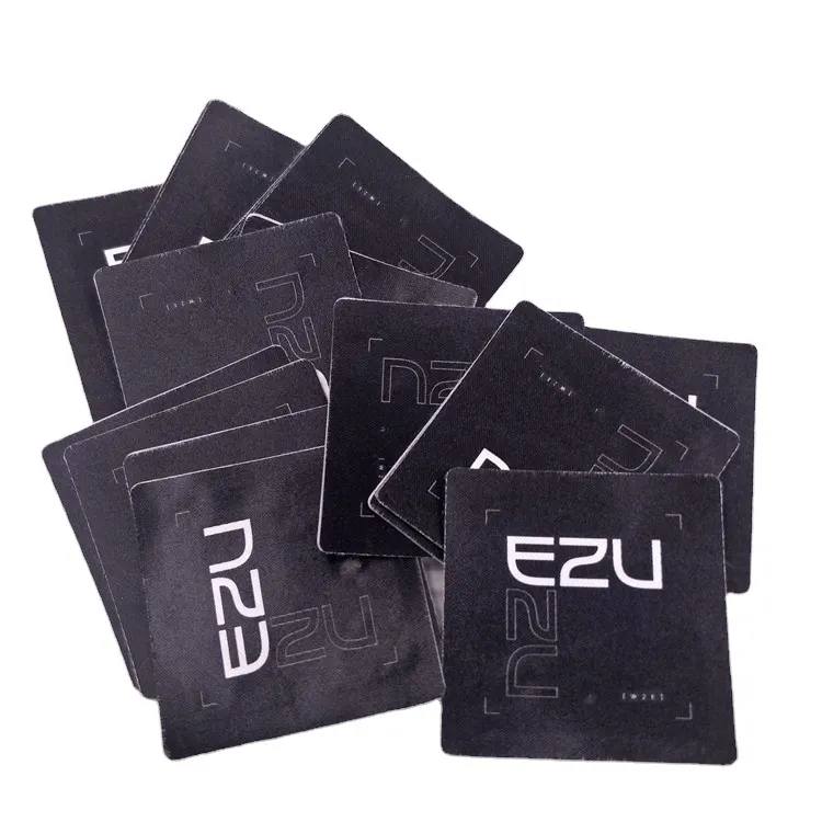 Pre programmed Soft Fabric cloth nfc washable tag for clothes bags hats