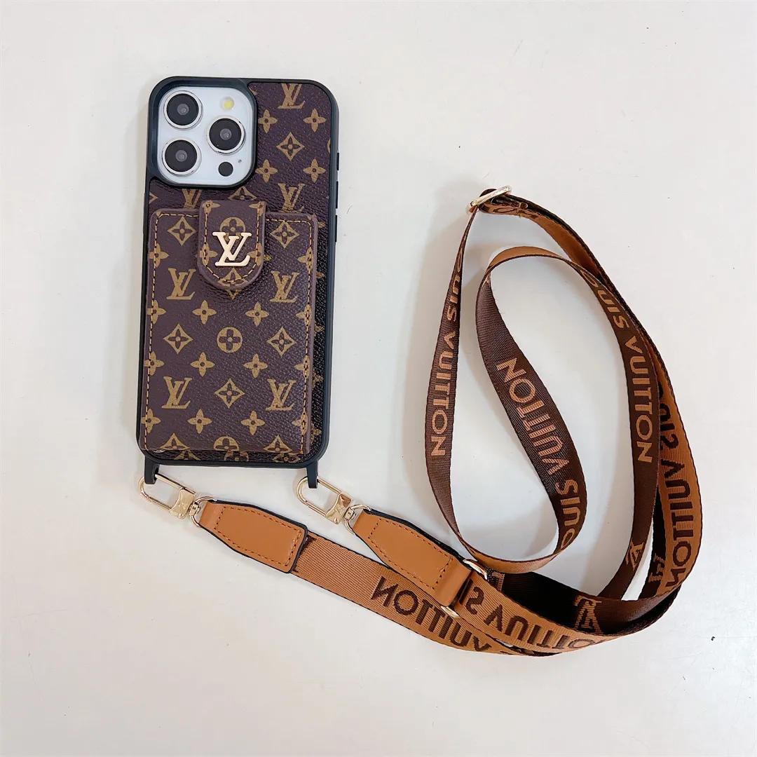 LV Elegant Canvas Leather Card Holder Gucci Ophidia GG Crossbody Apple iPhone Case