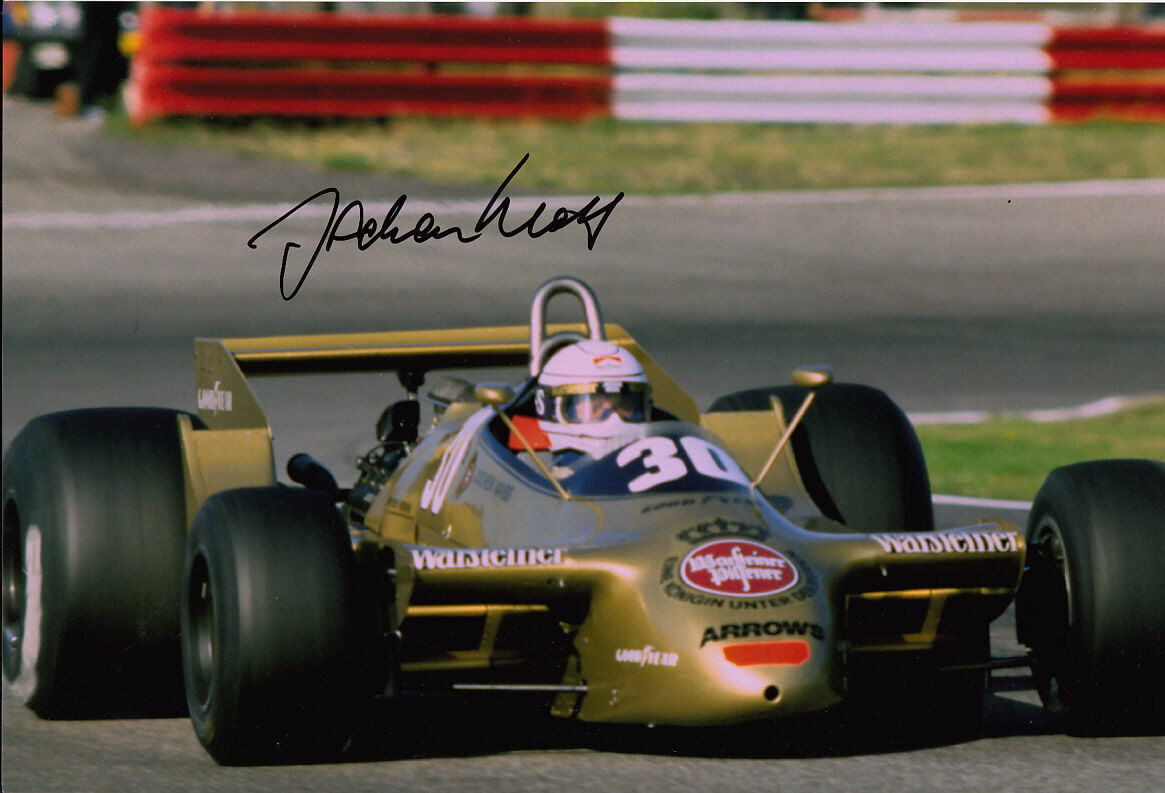 Jochen Mass Hand Signed Warsteiner Arrows Photo Poster painting 12x8 4.