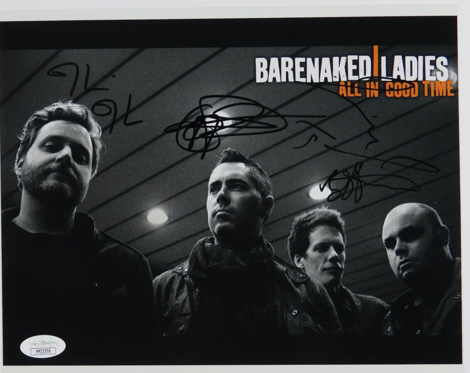 Barenaked Ladies Fully JSA Signed Autograph 8 x 10 Ed Robertson Jim Creeggan +