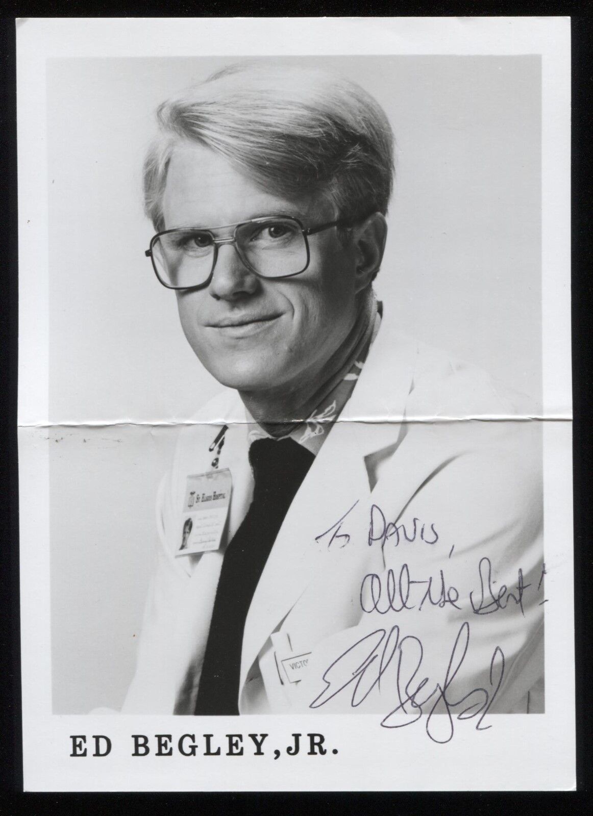 Ed Begley Jr Signed Vintage Photo Poster painting Autographed AUTO Signature