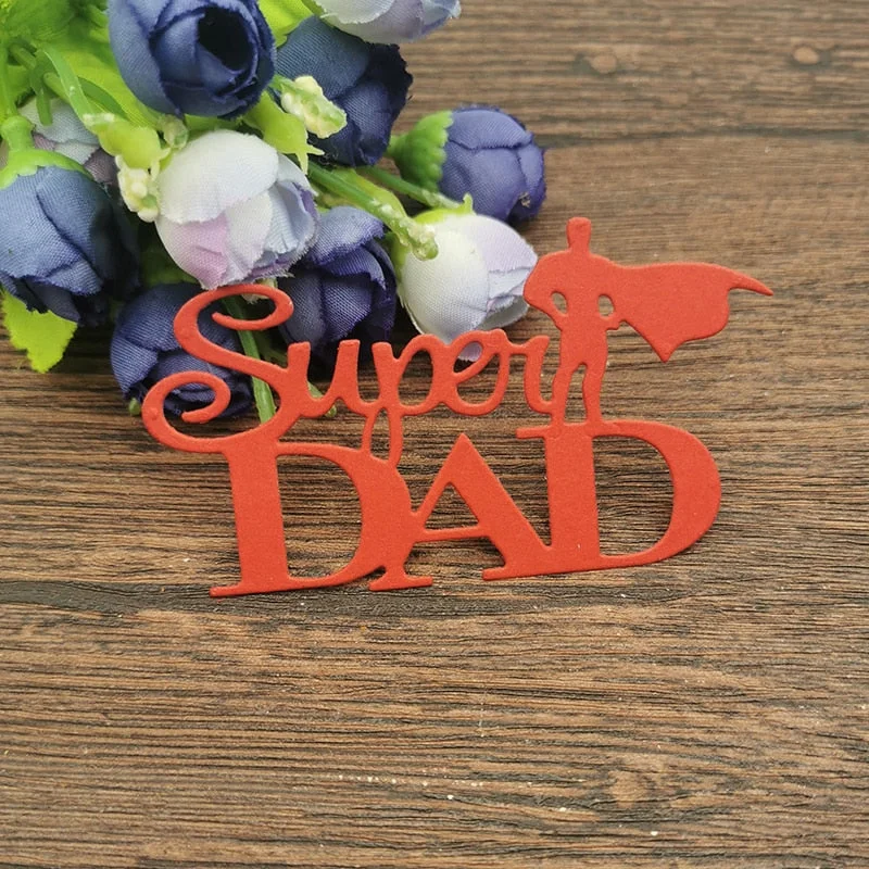 Father's day Metal Cutting Dies Stencils For DIY Scrapbooking Decorative Embossing Handcraft Die Cutting Template