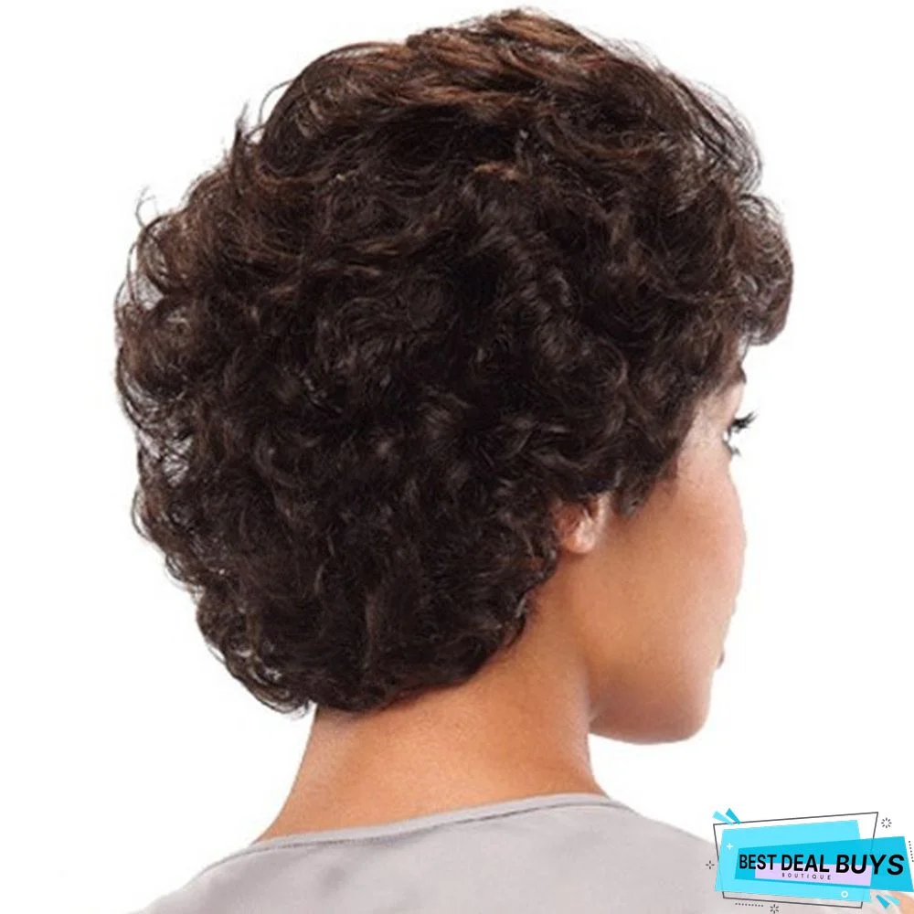 Wig Explosion Wig Fashion Women's Short Curly Hair Chemical Fiber Headgear