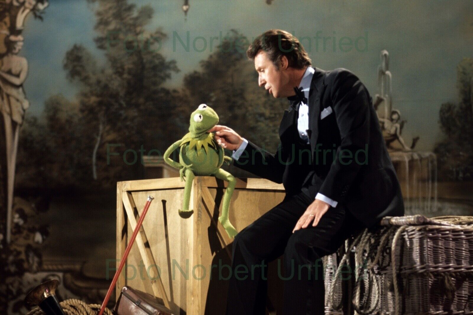 Peter Alexander With Kermit Photo Poster painting 20 X 30 CM Without Autograph (Nr 2-257