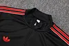 Joyfball 2025/2026 Manchester United Half-Pull Training Suit Black Retro version Football Shirt 1:1 Thai Quality