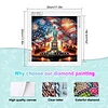 Diamond Painting-DIY Crystal Rhinestone Flag Statue of Liberty