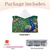 Peacock Diamond Painting Tissue Box 7.48x5.12Inch Diamond Art Tissue Box 5D Diamond Art Tissue Cover for Kitchen Restaurant Bar Office Parties