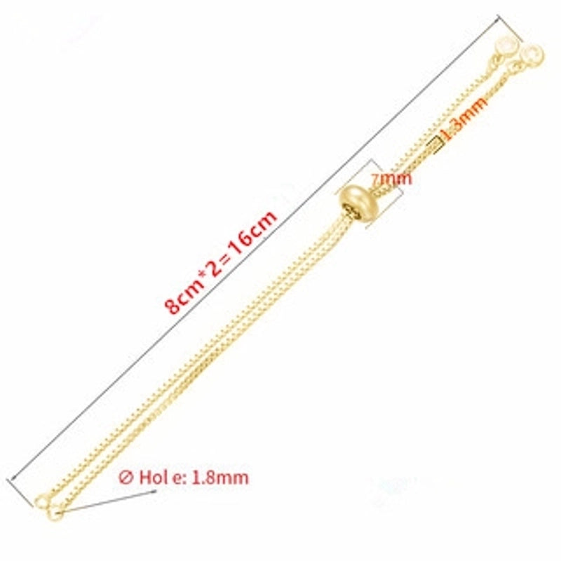 Fashion Solid Color Copper Plating Inlay Zircon Jewelry Accessories