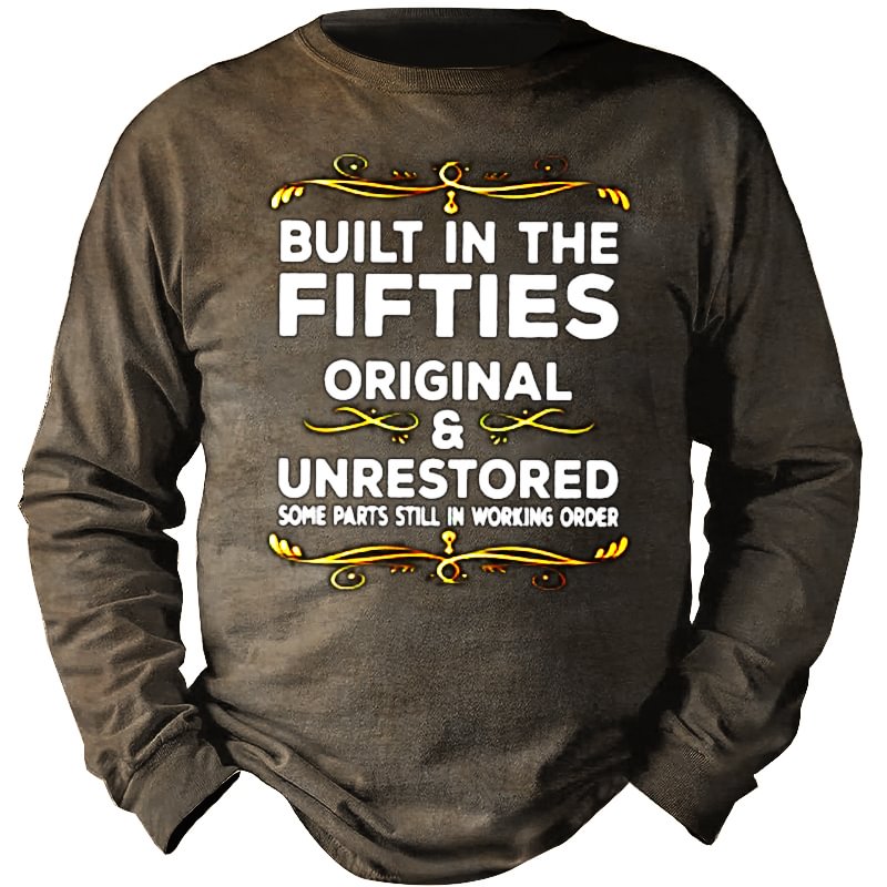 Built In The Fifties Original & Unrestored Funny Grandpa T-Shirt-Compassnice®
