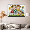 >SALE<Cross Stitch Kits Cotton Cross Stitch for Adults Kids (Happy Family)