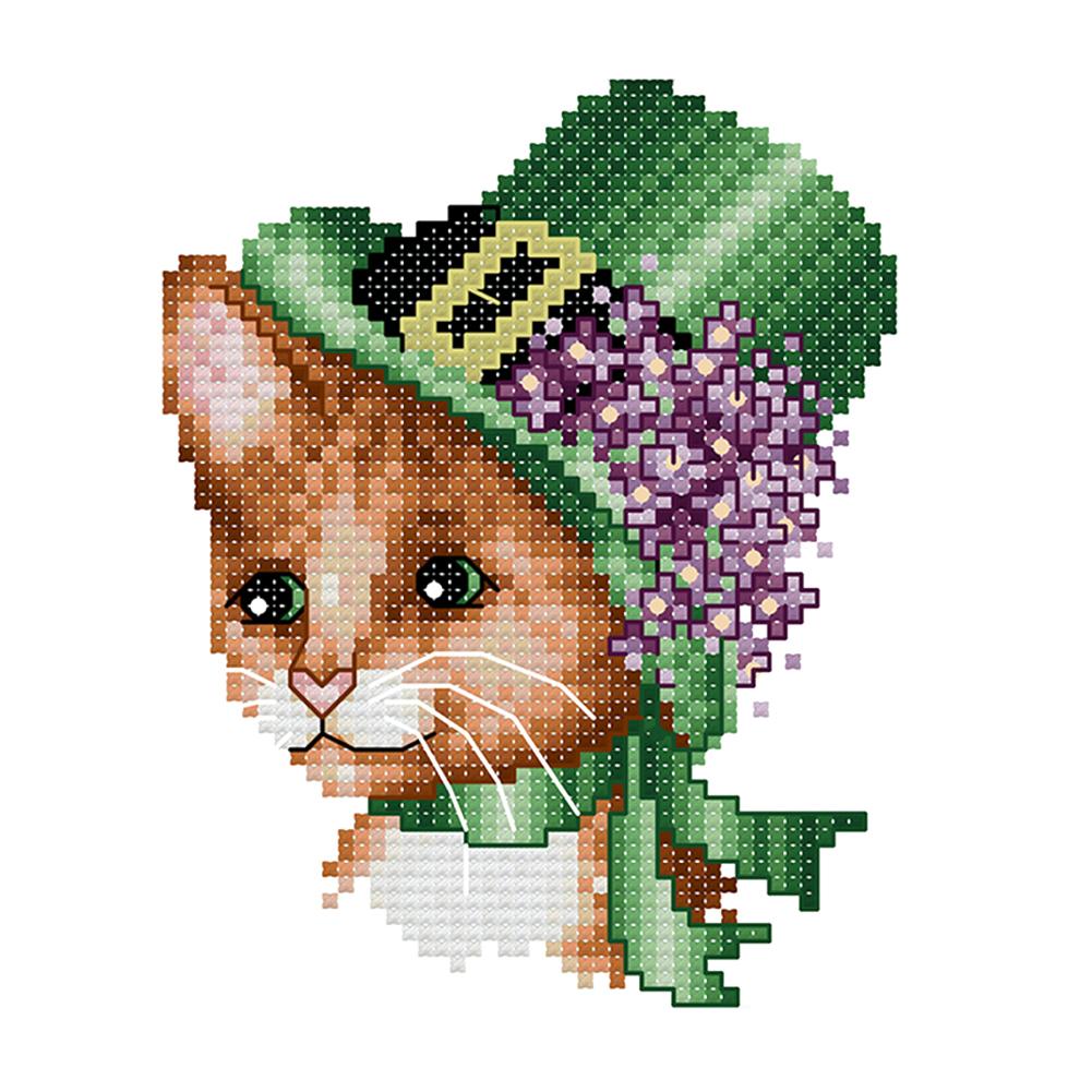 

Noble cat - 14CT Stamped Cross Stitch - 14*16cm, 501 Original