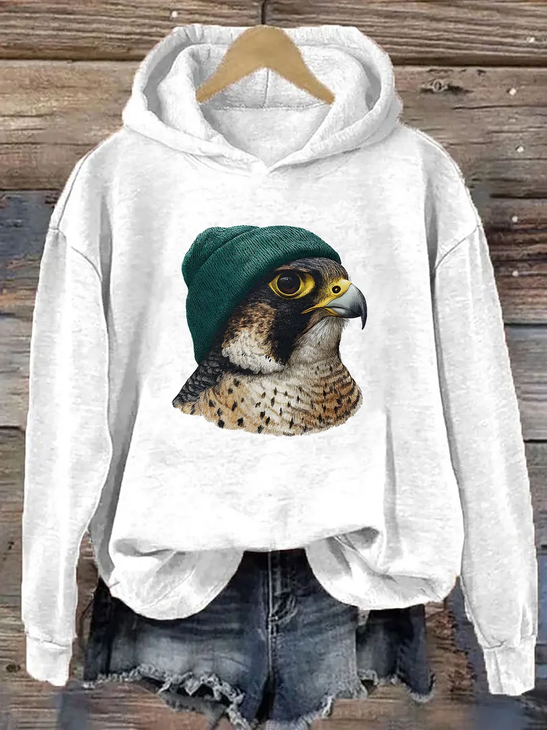 Retro Peregrine Birding Hoodie