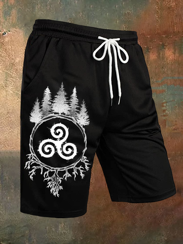 Unisex Printed Casual Shorts / TECHWEAR CLUB / Techwear