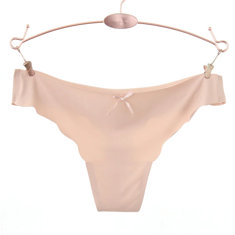 Billionm Tangas Seamless Panties G-String Thongs Underwear Women Spandex Underpants Low Rise Ice Silk M L XL Undershorts