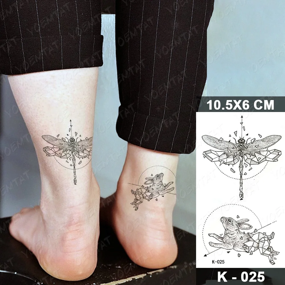 Waterproof Temporary Tattoo Sticker Starry Sky Galaxy Lion Flash Tatoo Wolf Fox Owl Arm Wrist Fake Tatto For Body Art Women Men