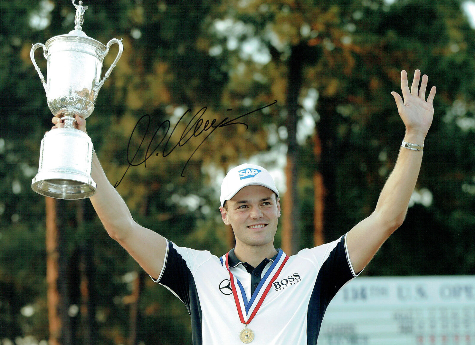 Martin KAYMER Signed Autograph 16x12 The US Open Winner GOLF Photo Poster painting AFTAL COA