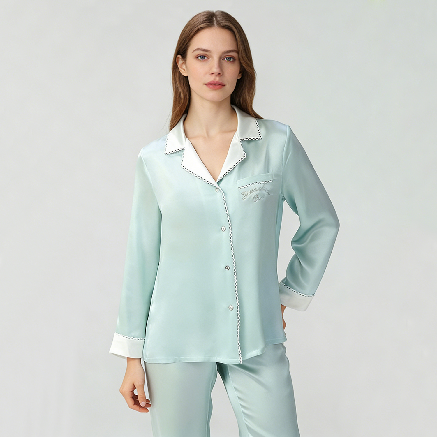 19 Momme Mulberry Silk Pajama Set for Women REAL SILK LIFE