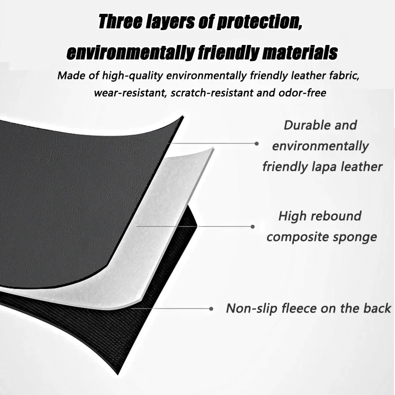 Car half bag leather storage anti-dirty anti-kick pad