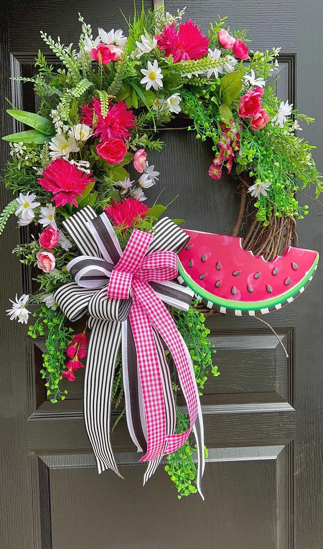 🍉Summer Watermelon Grapevine Wreath