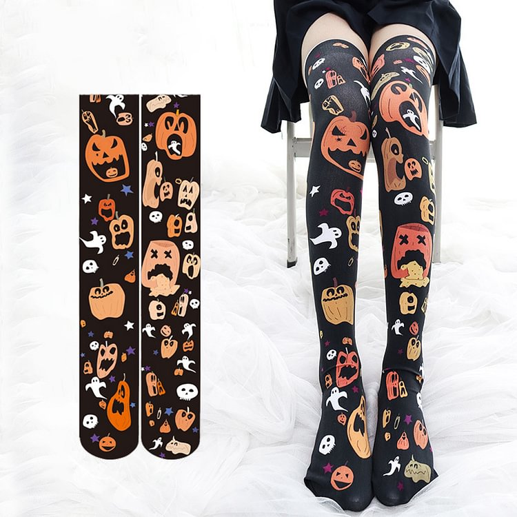 Halloween Pumpkin Socks weebmemes