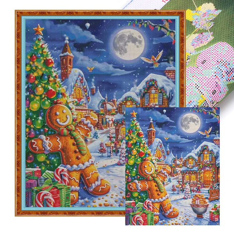 【Fairy Brand】Merry Christmas Eve (85*100cm) 14CT Stamped Cross Stitch(146 colors) gbfke