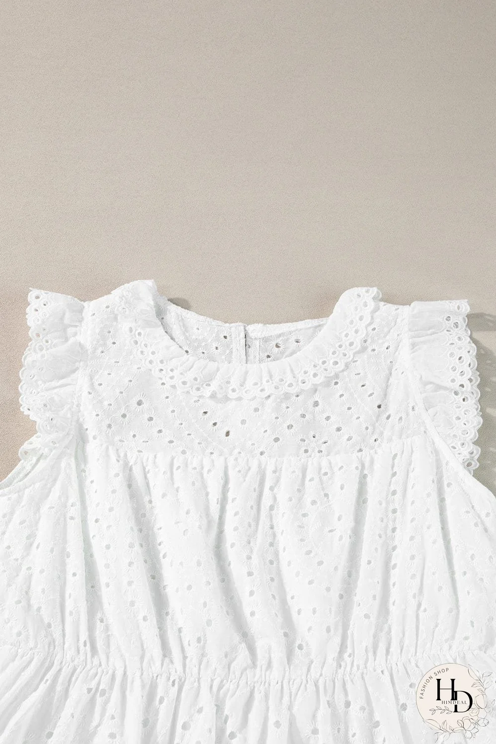 Sleeveless Cotton Linen Midi Dress for Women