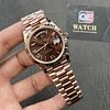 Rolex Day-Date m228235-0002 Rose gold with Chocolate Roman Numerals Dial President bracelet (40mm) Super Clone