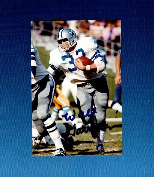 Walt Garrison Autographed Photo Poster painting Dallas Cowboys NFL 4x6 (Original)